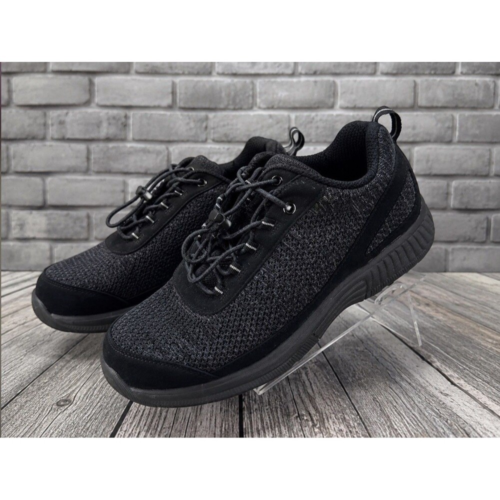 Orthofeet Wichita Shoes Womens Size 11.5 D Wide Black Orthopedic Walking Sneaker